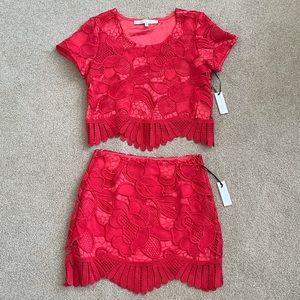 Lovers + Friends Two Piece Lace Set